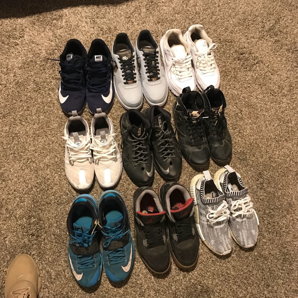 All types of shoes